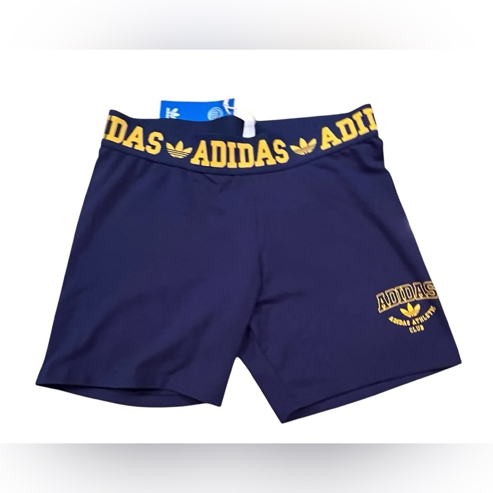 NWT Adidas Women's Logo Waistband Booty Shorts - Picture 6 of 12